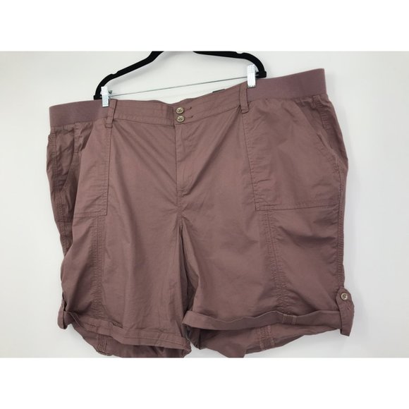 Torrid Bermuda Stretch Poplin Mid-Rise Short Mauve Size 30 NEW - Picture 2 of 7